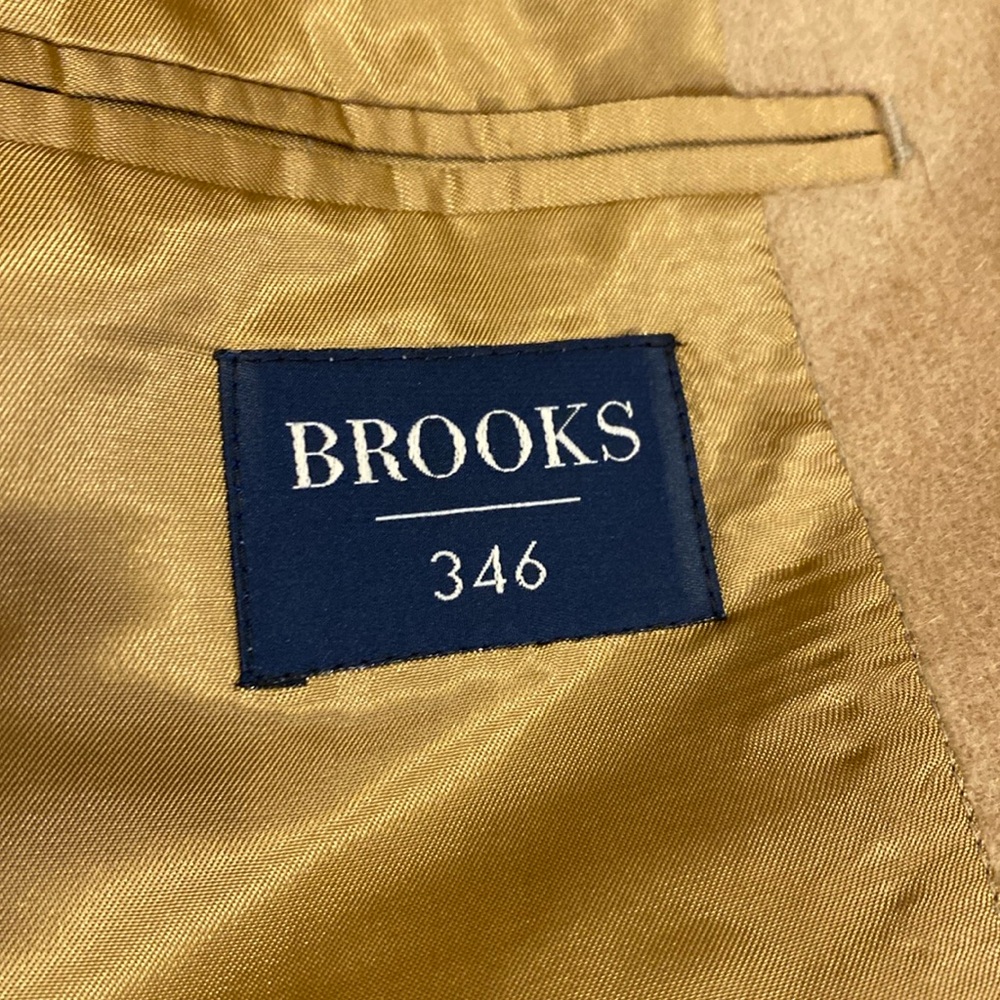 Men’s, Brooks 346, Camel Hair, Sport Jacket, Size: 44R